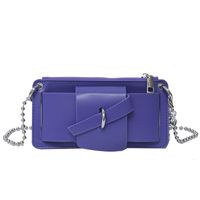 Women's Small Summer Pu Leather Classic Style Square Bag sku image 3