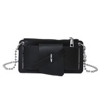 Women's Small Summer Pu Leather Classic Style Square Bag sku image 1