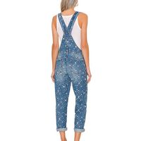 Women's Holiday Streetwear Solid Color Full Length Jeans Overalls main image 3