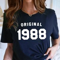 Women's T-shirt Short Sleeve T-shirts Printing Casual Letter Number main image 11
