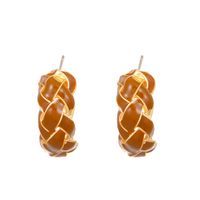 Wholesale Jewelry 1 Pair Vintage Style Geometric Alloy 14k Gold Plated Ear Studs sku image 2