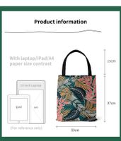 Women's Vintage Style Plant Canvas Shopping Bags main image 5
