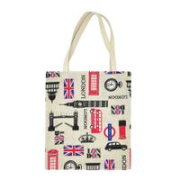 Women's Vintage Style Geometric Canvas Shopping Bags main image 5