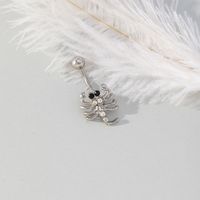 Wholesale Punk Skull Stainless Steel Belly Ring main image 5