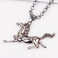 Cool Style Horse Alloy Plating Men's Pendant Necklace main image 1