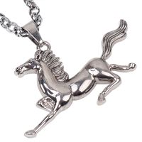Cool Style Horse Alloy Plating Men's Pendant Necklace sku image 1