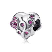Simple Style Heart Shape Sterling Silver Inlay Zircon Jewelry Accessories sku image 4