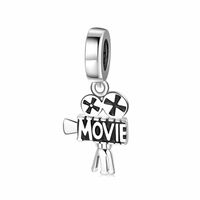 Simple Style Radio Camera Notes Sterling Silver Jewelry Accessories sku image 1