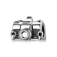 Simple Style Radio Camera Notes Sterling Silver Jewelry Accessories sku image 10
