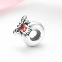 Novelty Footprint Bee Sterling Silver Inlay Zircon Jewelry Accessories main image 4