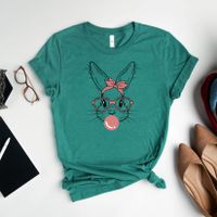 Women's T-shirt Short Sleeve T-shirts Printing Cute Rabbit main image 7