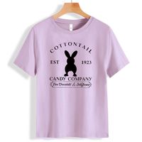 Women's T-shirt Short Sleeve T-shirts Printing Cute Rabbit main image 5