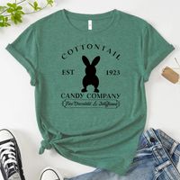 Women's T-shirt Short Sleeve T-shirts Printing Cute Rabbit main image 2