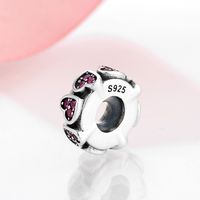 Retro Heart Shape S925 Silver Inlay Zircon Jewelry Accessories main image 4