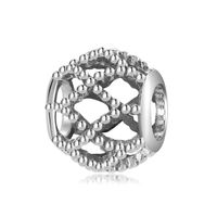 Retro Round Flower Sterling Silver Epoxy Inlay Zircon Jewelry Accessories sku image 1