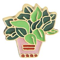 Cartoon Style Cactus Plant Alloy Stamping Stoving Varnish Plating Kid's Women's Brooches sku image 23