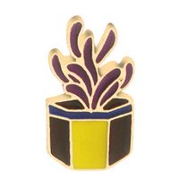 Cartoon Style Cactus Plant Alloy Stamping Stoving Varnish Plating Kid's Women's Brooches sku image 25