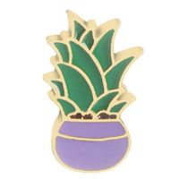 Cartoon Style Cactus Plant Alloy Stamping Stoving Varnish Plating Kid's Women's Brooches sku image 27