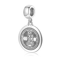 Retro Cross Heart Sterling Silver Inlay Zircon Pendants Jewelry Accessories sku image 4