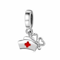 Retro Cross Heart Sterling Silver Inlay Zircon Pendants Jewelry Accessories sku image 3
