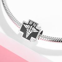Retro Cross Heart Sterling Silver Inlay Zircon Pendants Jewelry Accessories main image 3