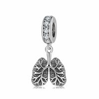 Retro Cross Heart Sterling Silver Inlay Zircon Pendants Jewelry Accessories sku image 7