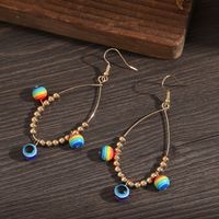 Wholesale Jewelry 1 Pair Novelty Devil's Eye Water Droplets Arylic Alloy Drop Earrings main image 1