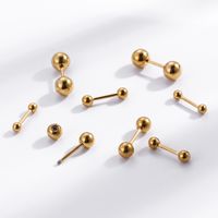 1 Pair Ear Cartilage Rings & Studs Simple Style Geometric 316 Stainless Steel  Plating main image 5