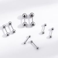 1 Pair Ear Cartilage Rings & Studs Simple Style Geometric 316 Stainless Steel  Plating main image 3