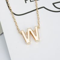 Fashion Alloy 26 Letter Necklace Nhdp154401 sku image 9