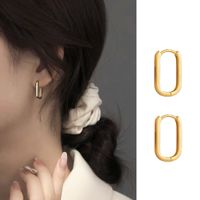 Simple Style Geometric Alloy Gold Plated Women's Earrings 1 Pair sku image 33