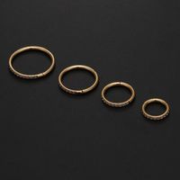 Simple Style Round Stainless Steel Inlay Zircon Nose Ring sku image 2