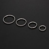 Simple Style Round Stainless Steel Inlay Zircon Nose Ring sku image 1
