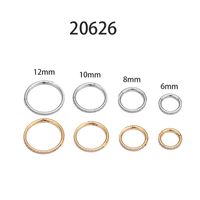 Simple Style Round Stainless Steel Inlay Zircon Nose Ring main image 3