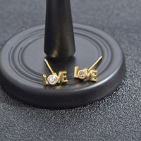 1 Set Simple Style Round Copper Inlay Zircon Ear Studs main image 1
