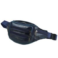 Men's Basic Solid Color Pu Leather Waist Bags sku image 3