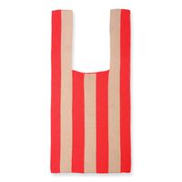 Women's Basic Stripe Polyester Shopping Bags sku image 2