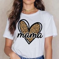 Women's T-shirt Short Sleeve T-shirts Printing Streetwear Letter Heart Shape main image 2