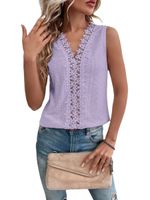 Women's Vest Sleeveless Blouses Patchwork Streetwear Solid Color main image 5