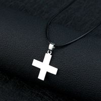 Wholesale Hip-hop Cross Stainless Steel Titanium Steel Pendant Necklace main image 5