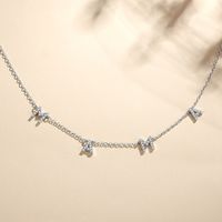 Mama Simple Style Letter Sterling Silver Plating Inlay Zircon Necklace main image 5