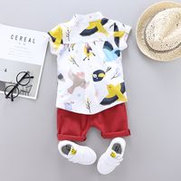 Casual Cute Bird Cotton Polyester Boys Clothing Sets main image 3