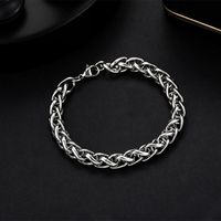 Hip-hop Geometric Stainless Steel Chain Men's Bracelets sku image 1