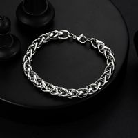 Hip-hop Geometric Stainless Steel Chain Men's Bracelets main image 1