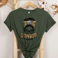 Women's T-shirt Short Sleeve T-shirts Casual Mama Letter main image 6