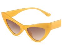 Retro Geometric Ac Cat Eye Full Frame Women's Sunglasses sku image 5