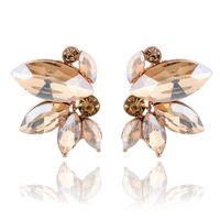 1 Pair Fashion Butterfly Alloy Plating Artificial Crystal Women's Drop Earrings main image 4