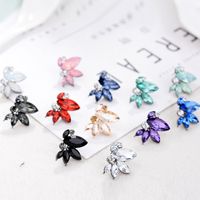 1 Pair Fashion Butterfly Alloy Plating Artificial Crystal Women's Drop Earrings main image 2
