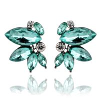 1 Pair Fashion Butterfly Alloy Plating Artificial Crystal Women's Drop Earrings sku image 2