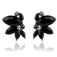 1 Pair Fashion Butterfly Alloy Plating Artificial Crystal Women's Drop Earrings sku image 6